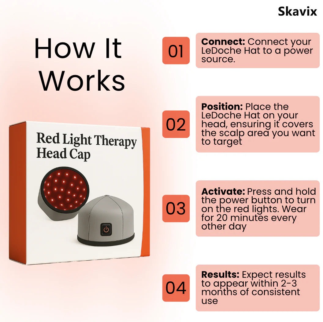 Skavix | HairRevive Dual Red Light Therapy Hat