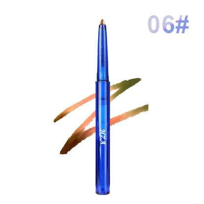 Color-changing eyeshadow and eyeliner gel pen set - Vibrant and energetic metallic glitter makeup look