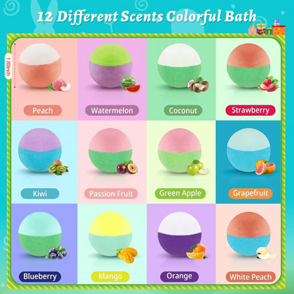 Natural Bath Bombs for Kids with Mega Bubbles & Surprise Inside 🥚✨