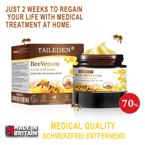 👨‍⚕️ TAILEDEN® BeeDerm RX Cream, Painless, Targeted Treatment for Warts, Skin Tags, Skin Lesions, Infections, and Scars