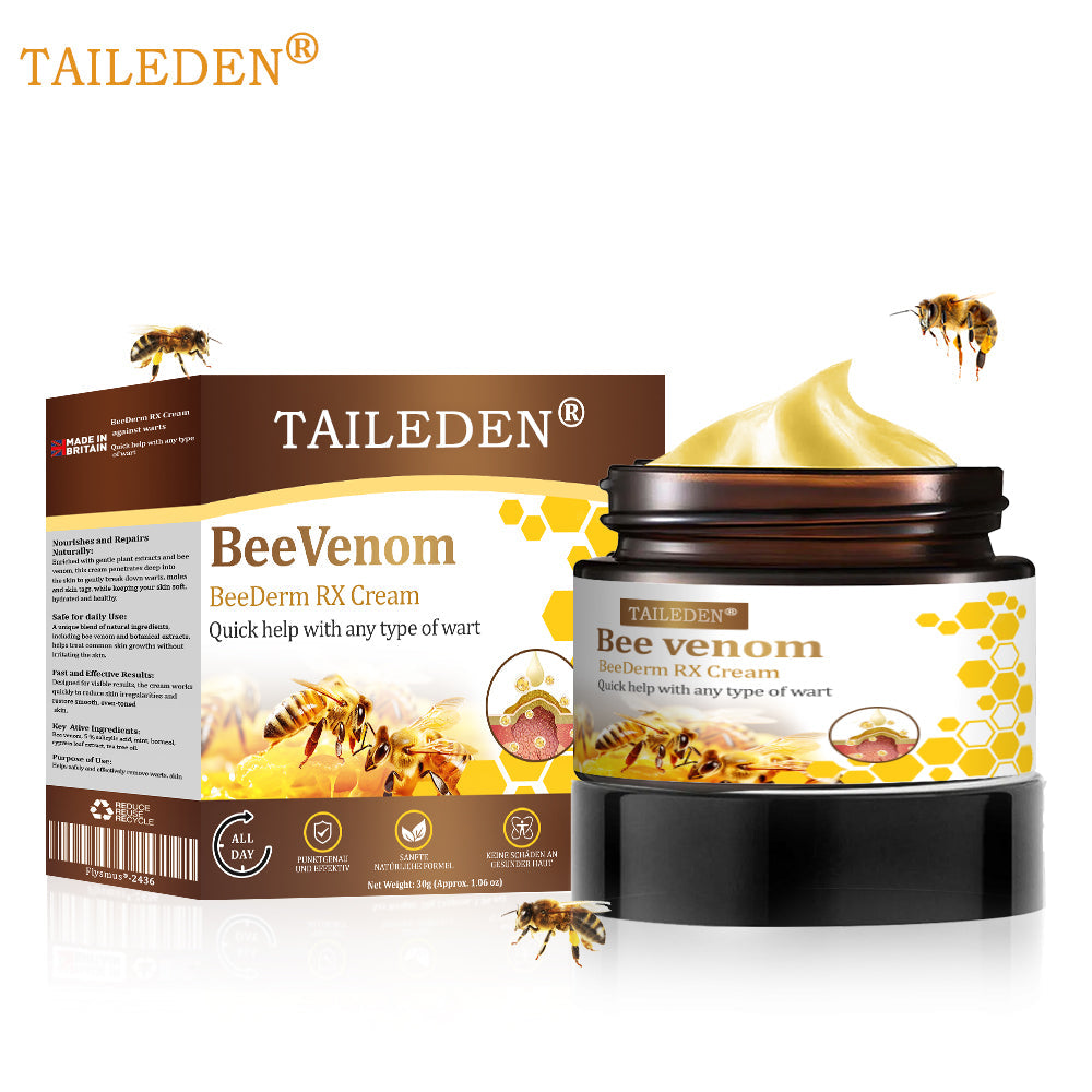 👨‍⚕️ TAILEDEN® BeeDerm RX Cream, Painless, Targeted Treatment for Warts, Skin Tags, Skin Lesions, Infections, and Scars