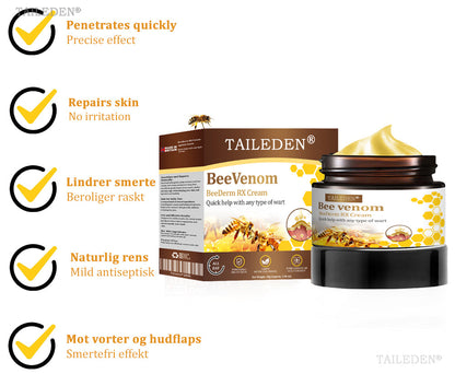 👨‍⚕️ TAILEDEN® BeeDerm RX Cream, Painless, Targeted Treatment for Warts, Skin Tags, Skin Lesions, Infections, and Scars
