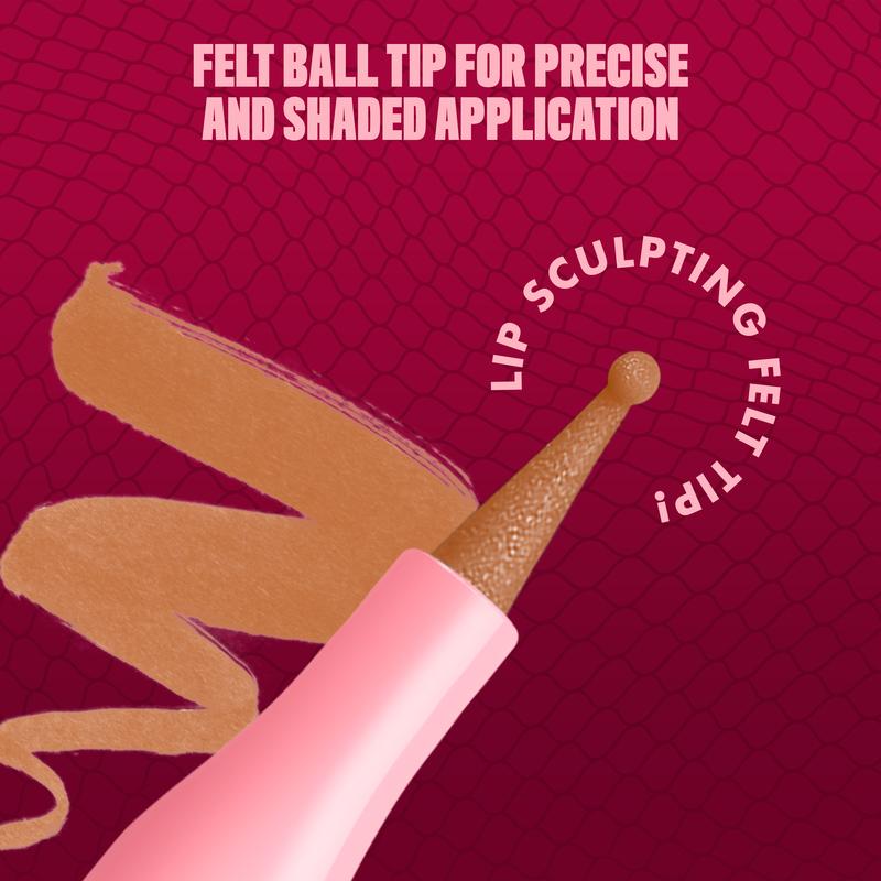 Lip Lingerie Sculpting Lip Liner Stain - Lightweight, fade-resistant, waterproof, AQA Professional Makeup