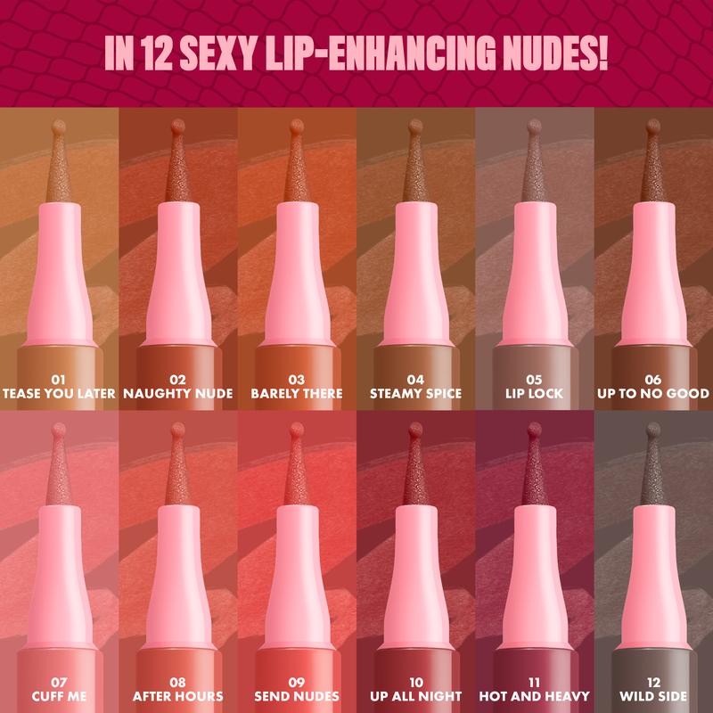 Lip Lingerie Sculpting Lip Liner Stain - Lightweight, fade-resistant, waterproof, AQA Professional Makeup